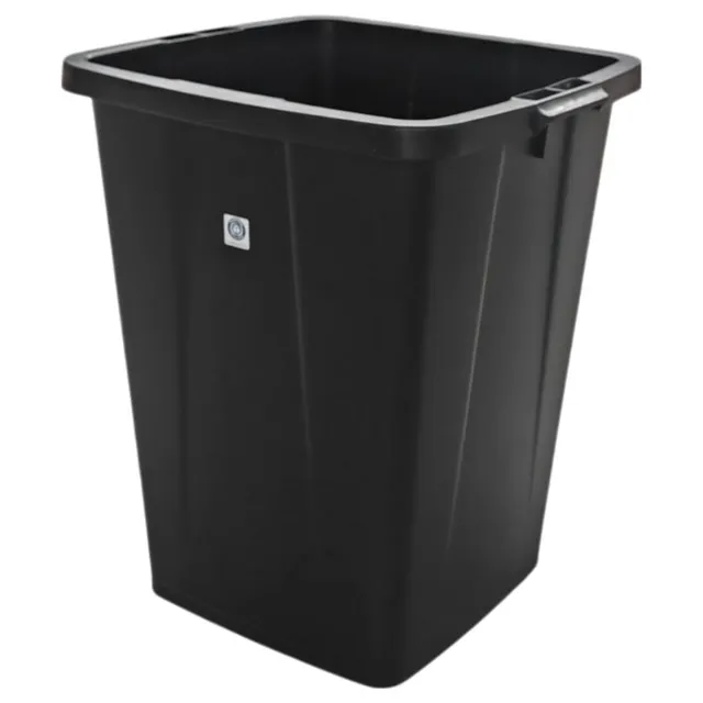 Inserto secchio plastica 90L nero 61x49x51 cm con maniglie