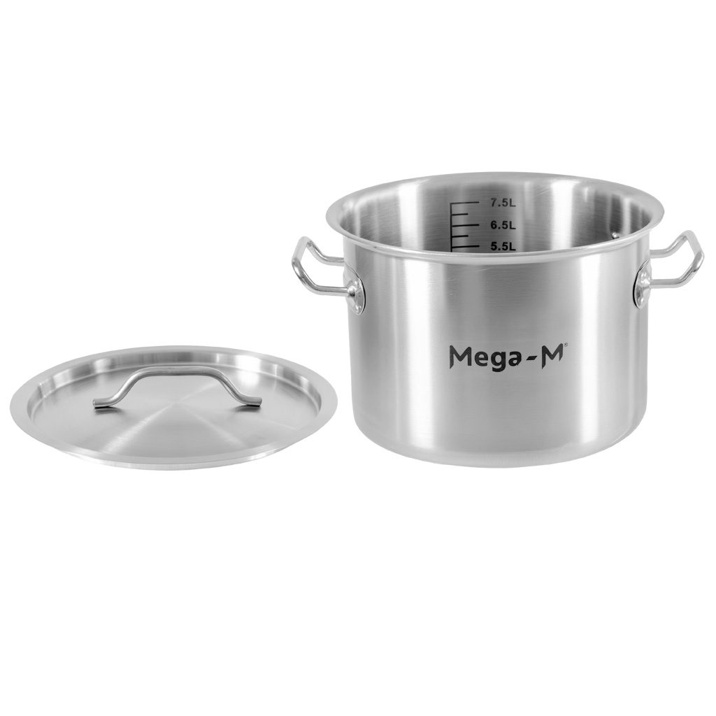 Mega-M Standard pentola bassa inox 8 L 28x13 cm