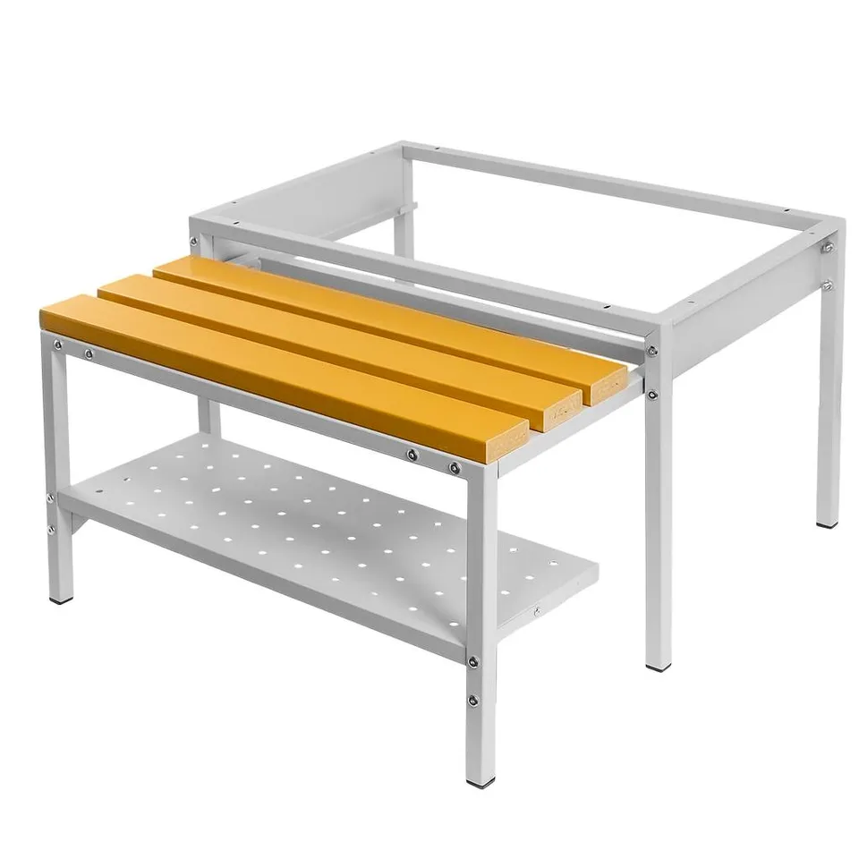 Mega-M Base panca WPC spogliatoio 80x80x43 con portascarpe