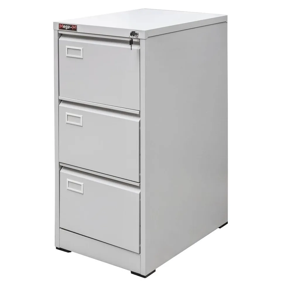 Mega-M Schedario metallico 3 cassetti A4 grigio