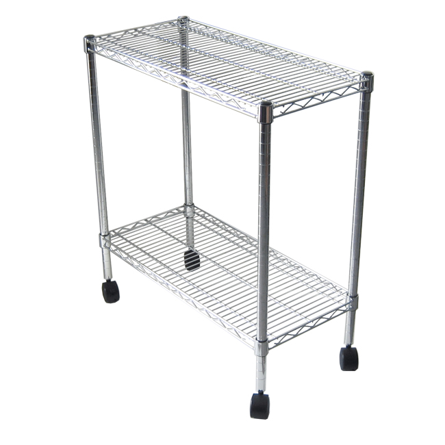Agosistem Joy Utility carrello 2 piani 60x35 cm cromato