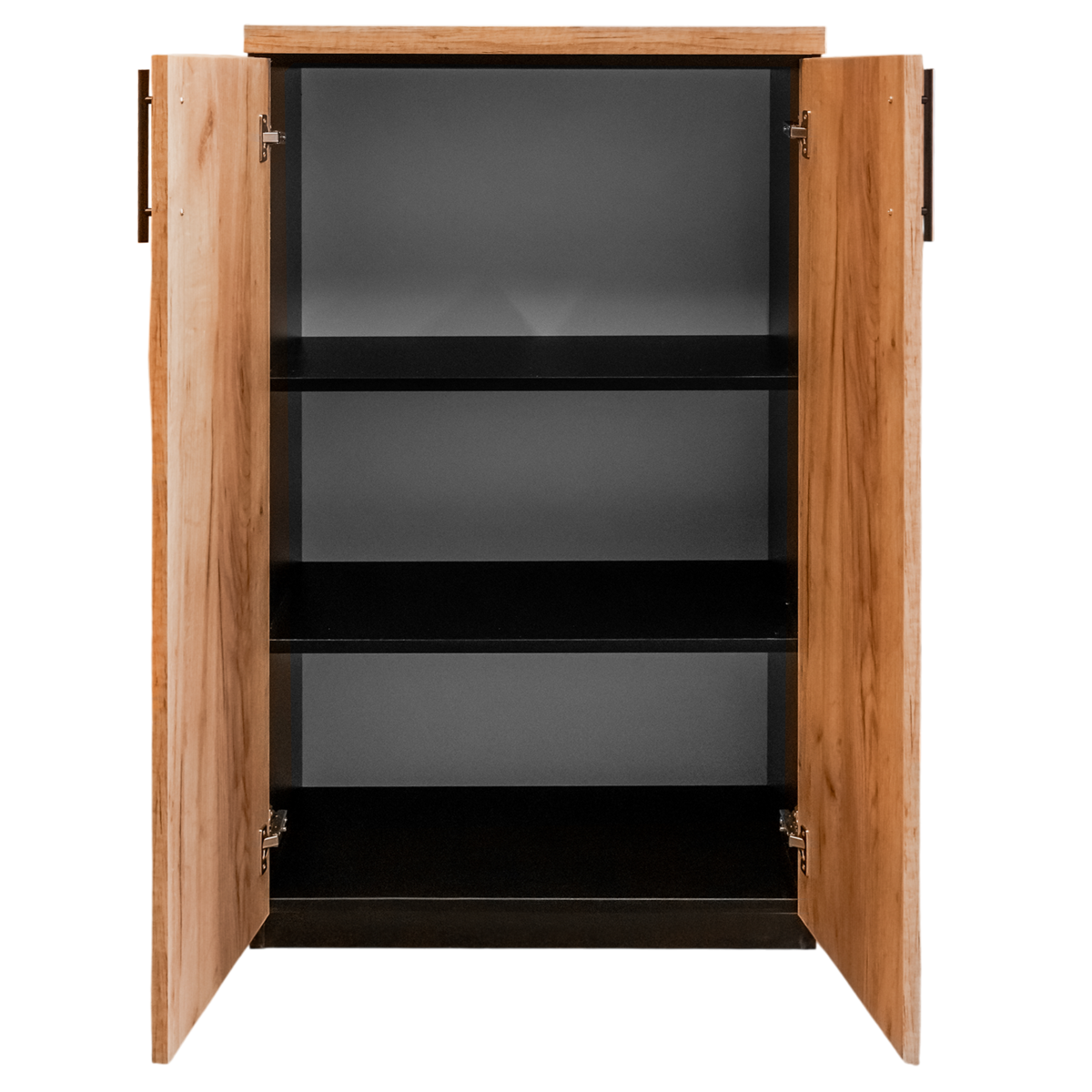 Mega-M armadio ufficio 70x35x120 cm rovere kraft nero raccoglitori
