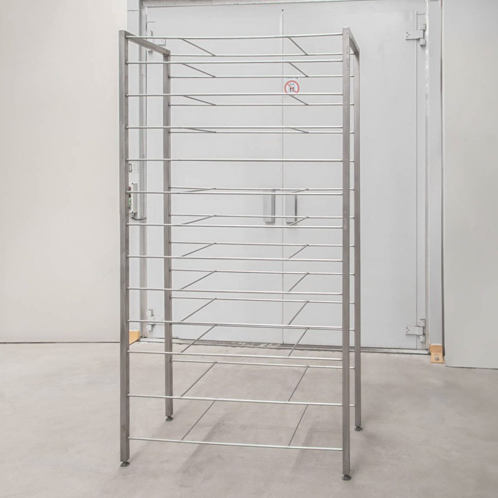 Scaffale gastronomico inox saldato 108x45x200 cm 13 ripiani