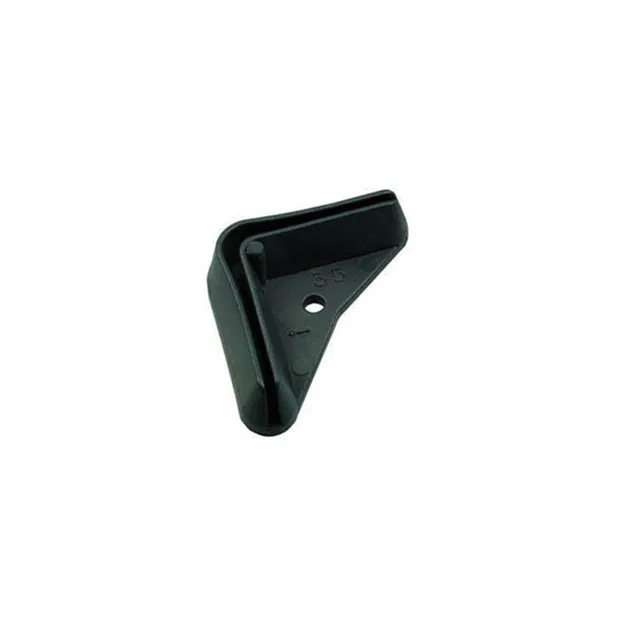 Agosistem Bizzotto piedino in PVC 35x35 mm nero