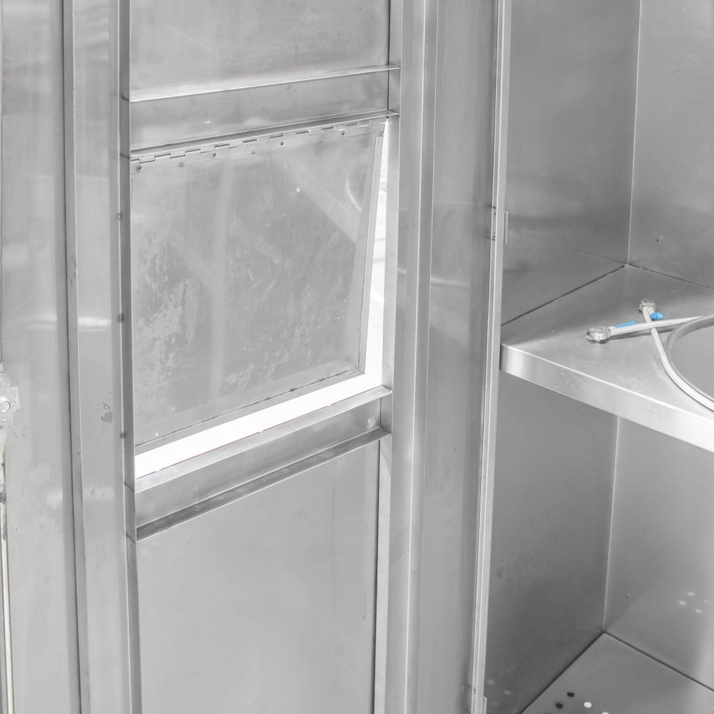 Mapal 100x40x200 armadio inox 2 ante 5 ripiani