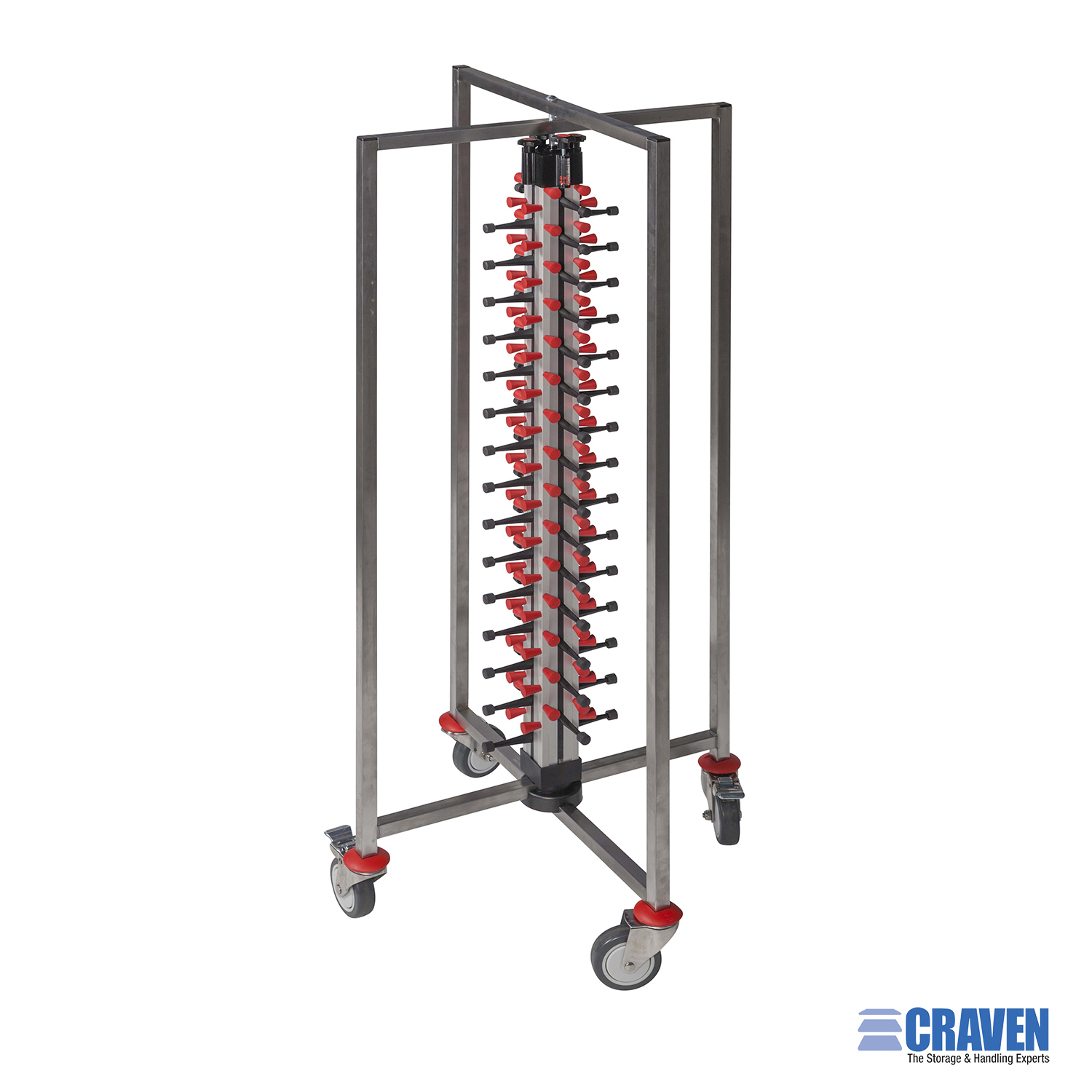 Craven RC22/BW carrello portapiatti inox 50 mm