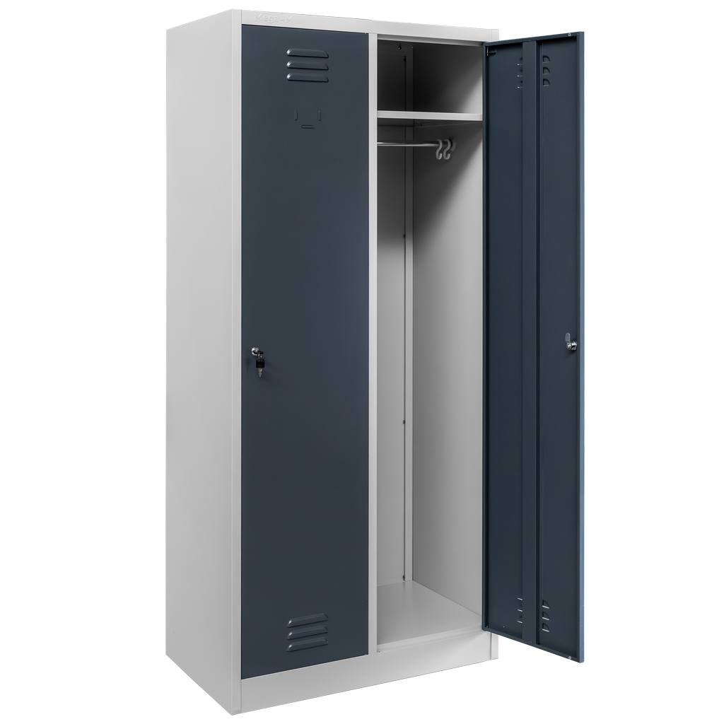 Mega-M armadio spogliatoio 2 ante L80 cm grigio grafite
