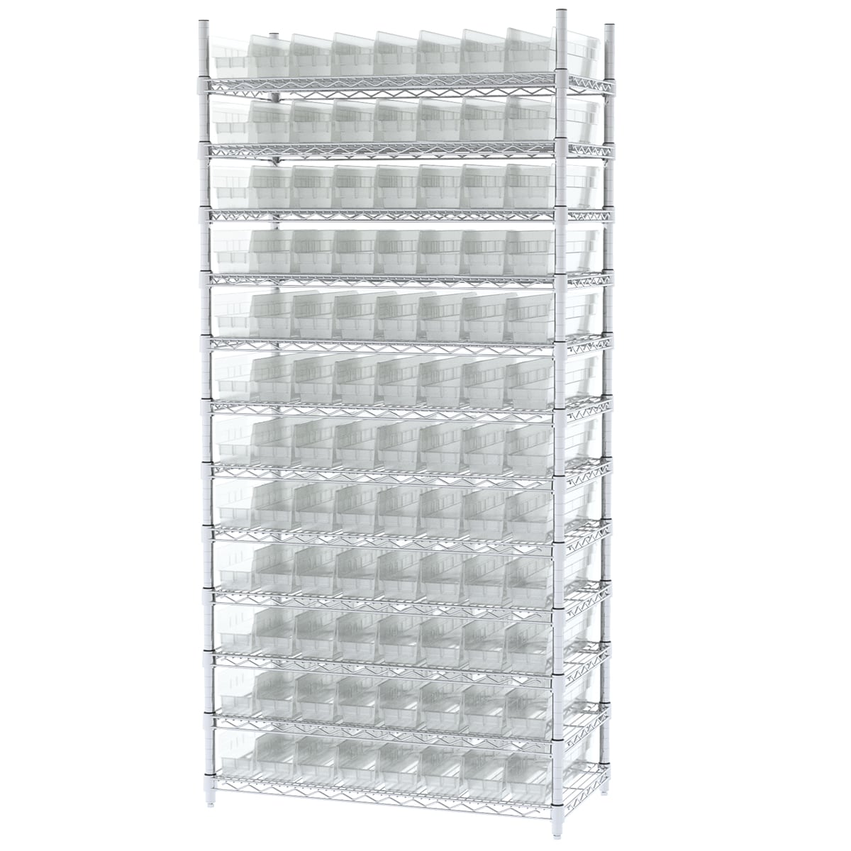 Akro-Mils AWS183630128 Scaffale Filo con 96 Box
