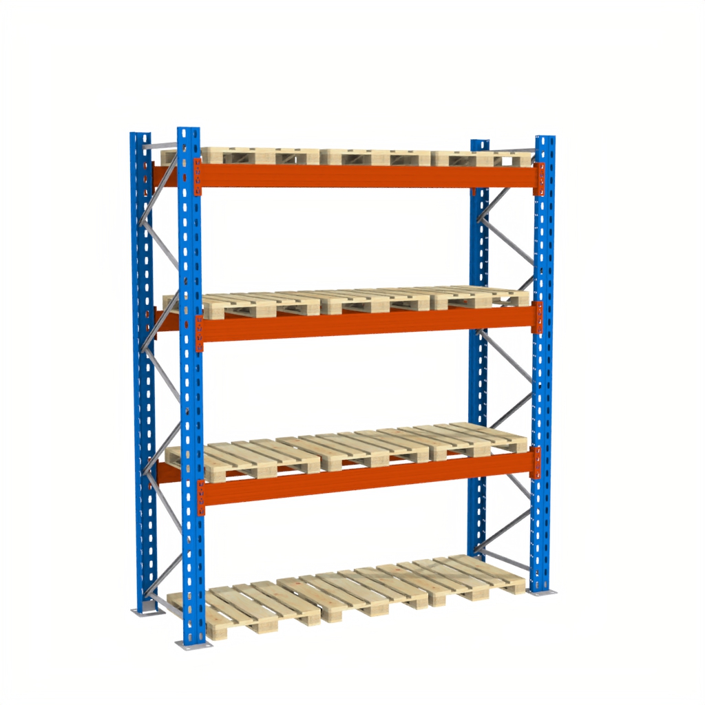 Mega-M XR 0+3 scaffale portapallet H-400 L-288 cm 12 posti