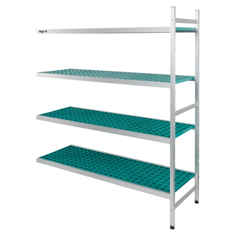 Mega-M Alufri scaffale alluminio 151x50x180 4 ripiani aggiuntivo
