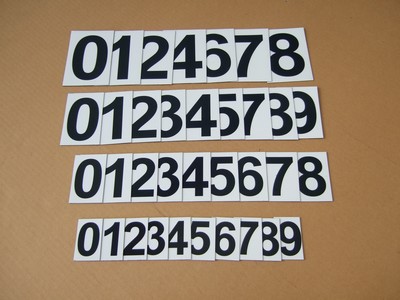 DR Scaffalature Lettere Numeri Magnetici Fustellati per Scaffali
