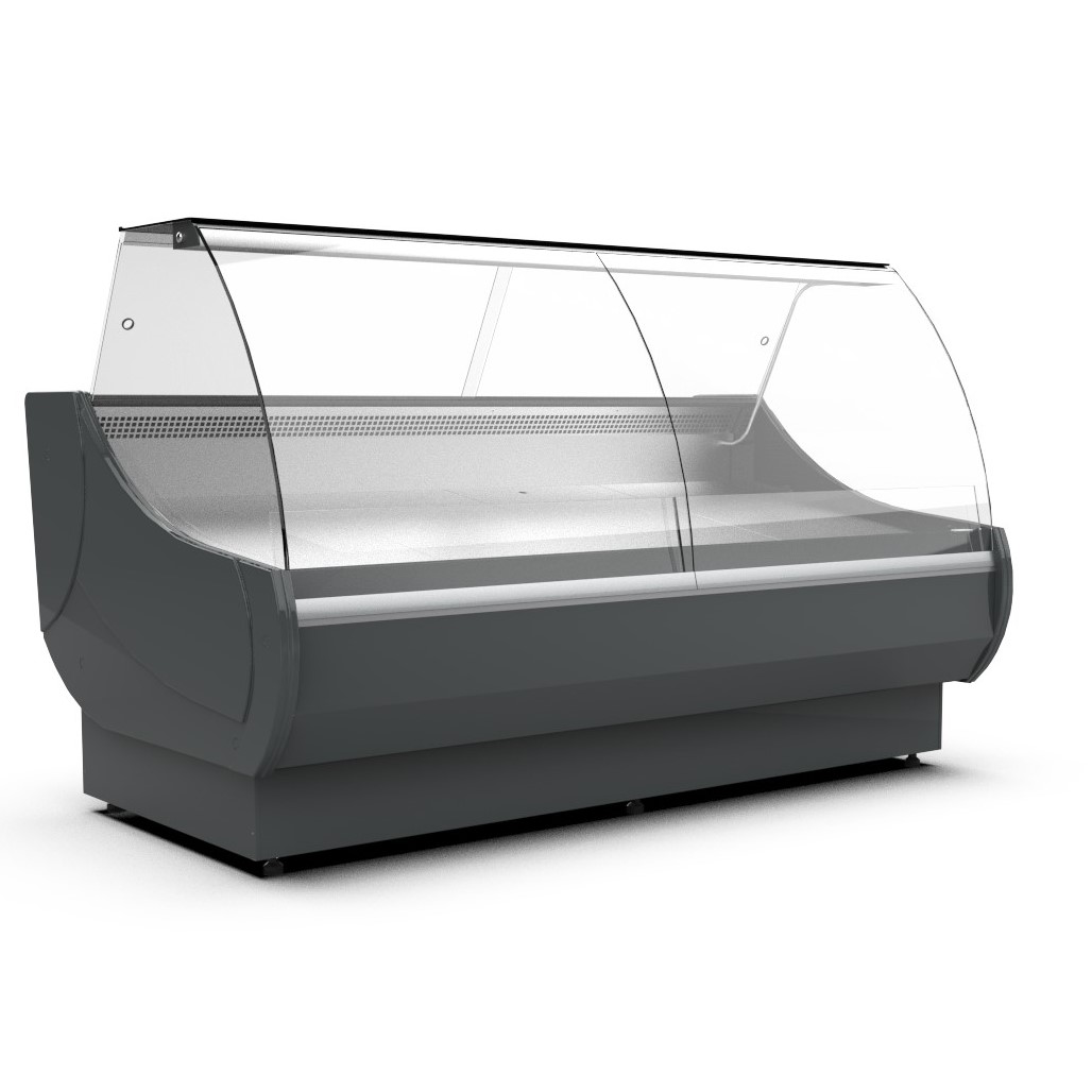 CEBEA Ofelia WCh-7/1 banco frigo 157 cm vetro curvo
