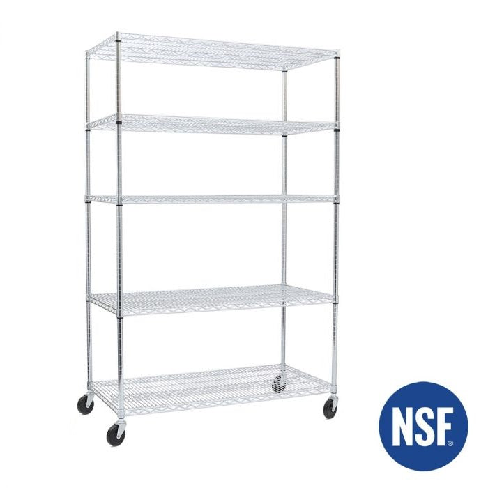 Seville Classics UltraDurable WEB564 scaffale metallo 5 ripiani