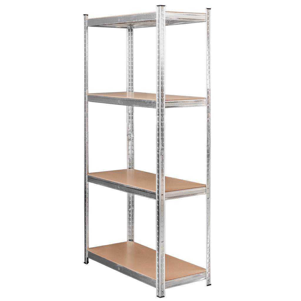 Mega-M Basic scaffale magazzino 180x90x40 4 ripiani zincato 175 kg