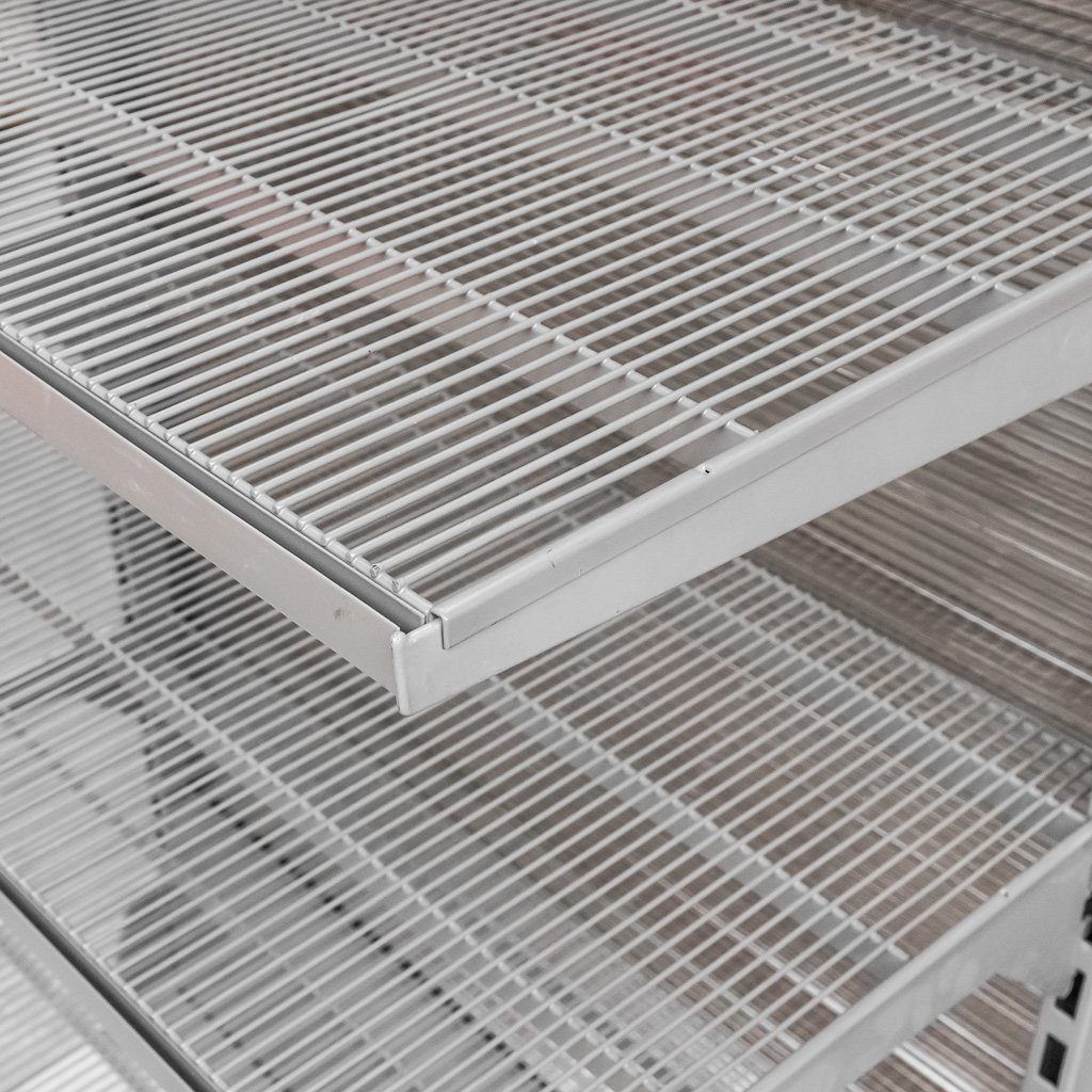 WIRE-C H-200 Scaffale Negozio Parete 103,5 cm 4 Ripiani