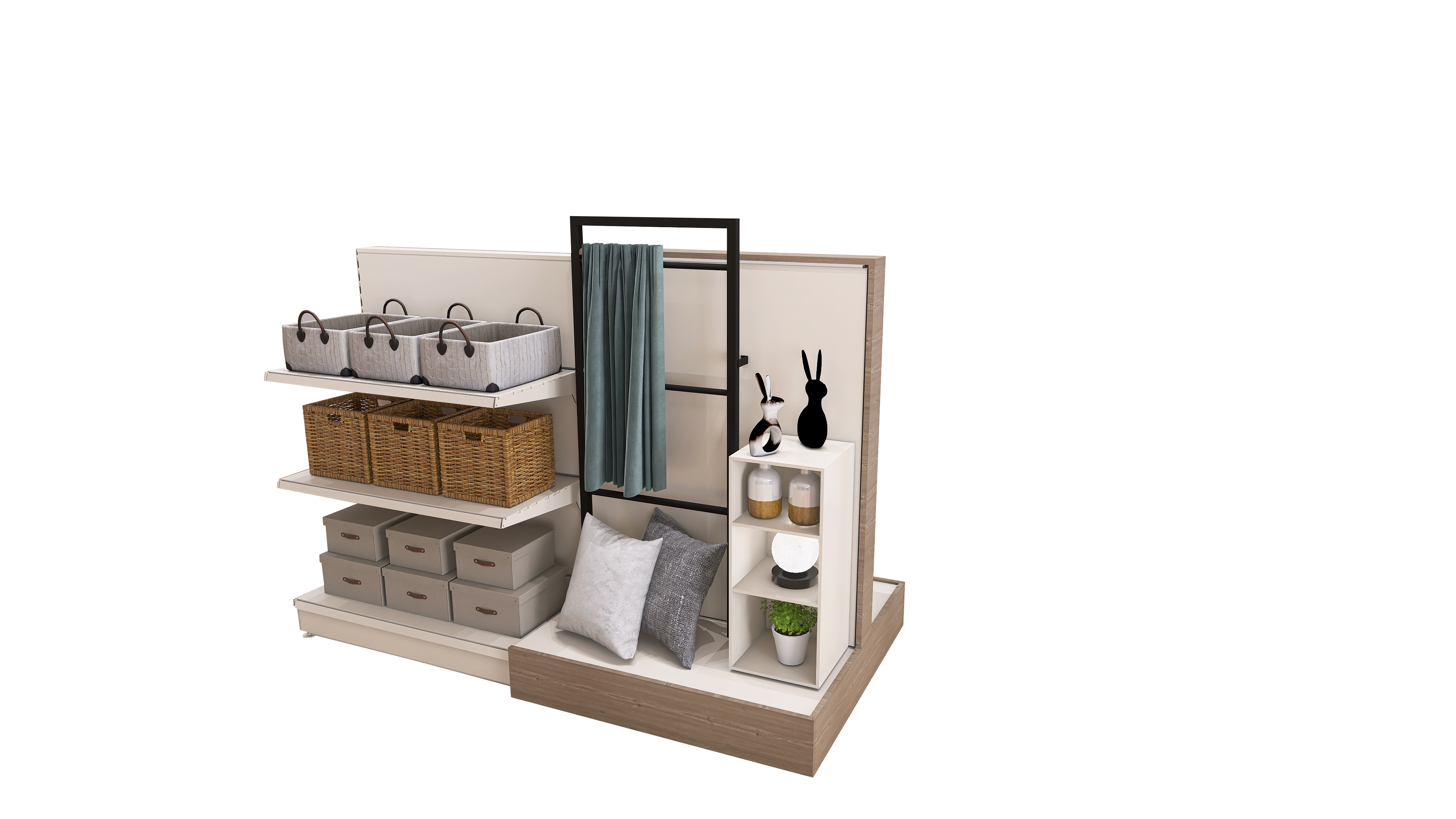 Design89 espositore tessuti per negozio