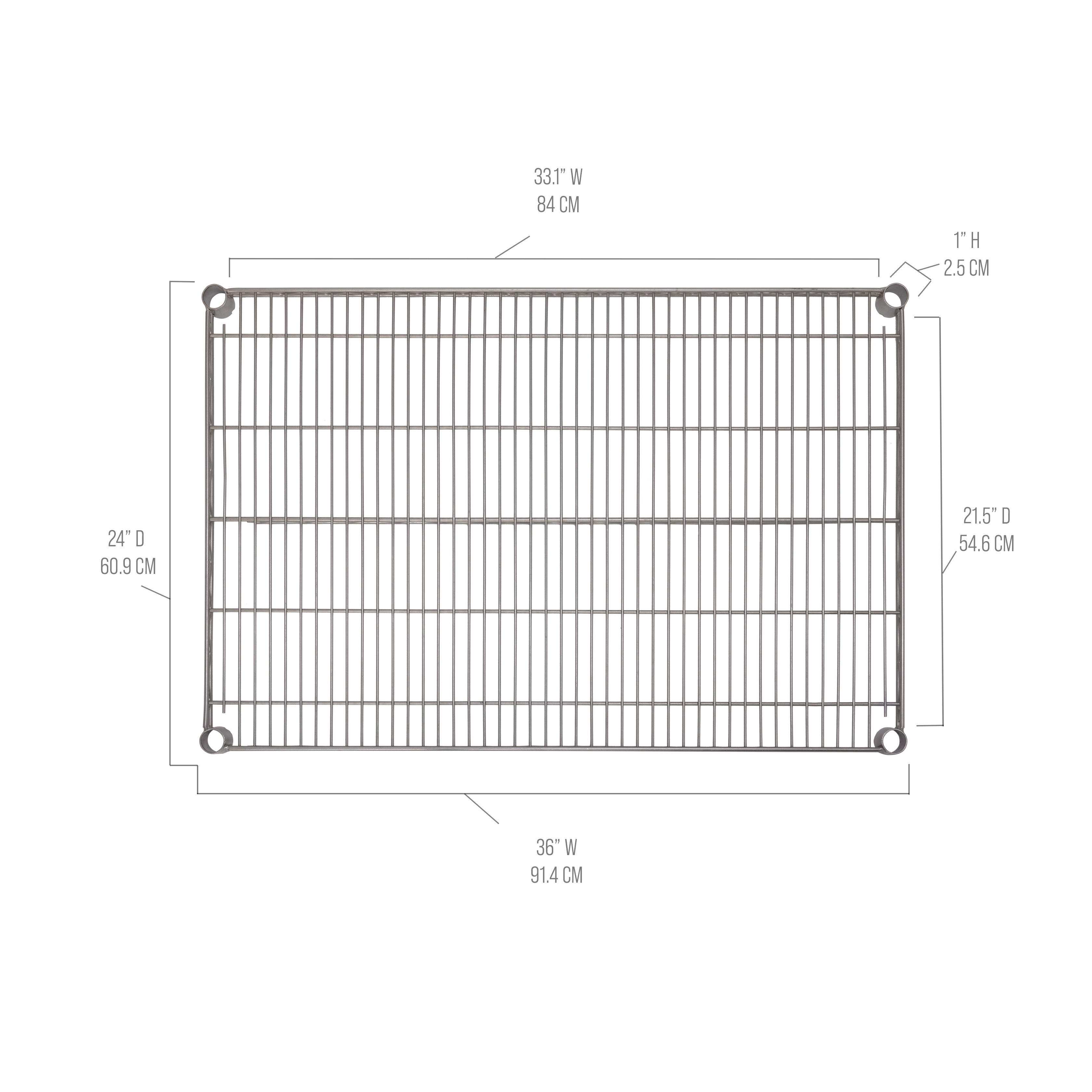 Seville Classics UltraDurable ripiano rete 36x24 portata 800 lb