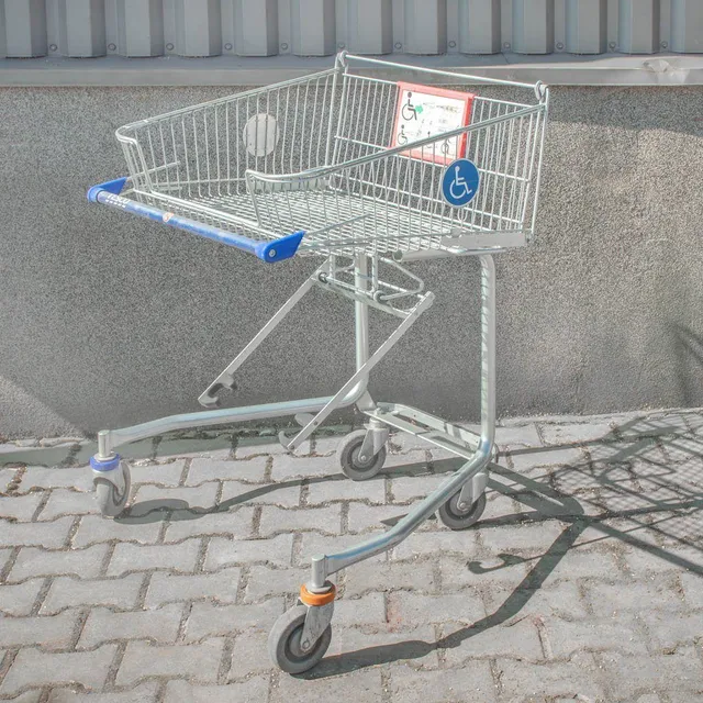 Wanzl S-85 carrello spesa disabili 90 L zincato