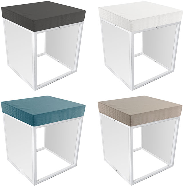 Agosistem Fiocco cubo modulare espositore 45 cm bianco matto
