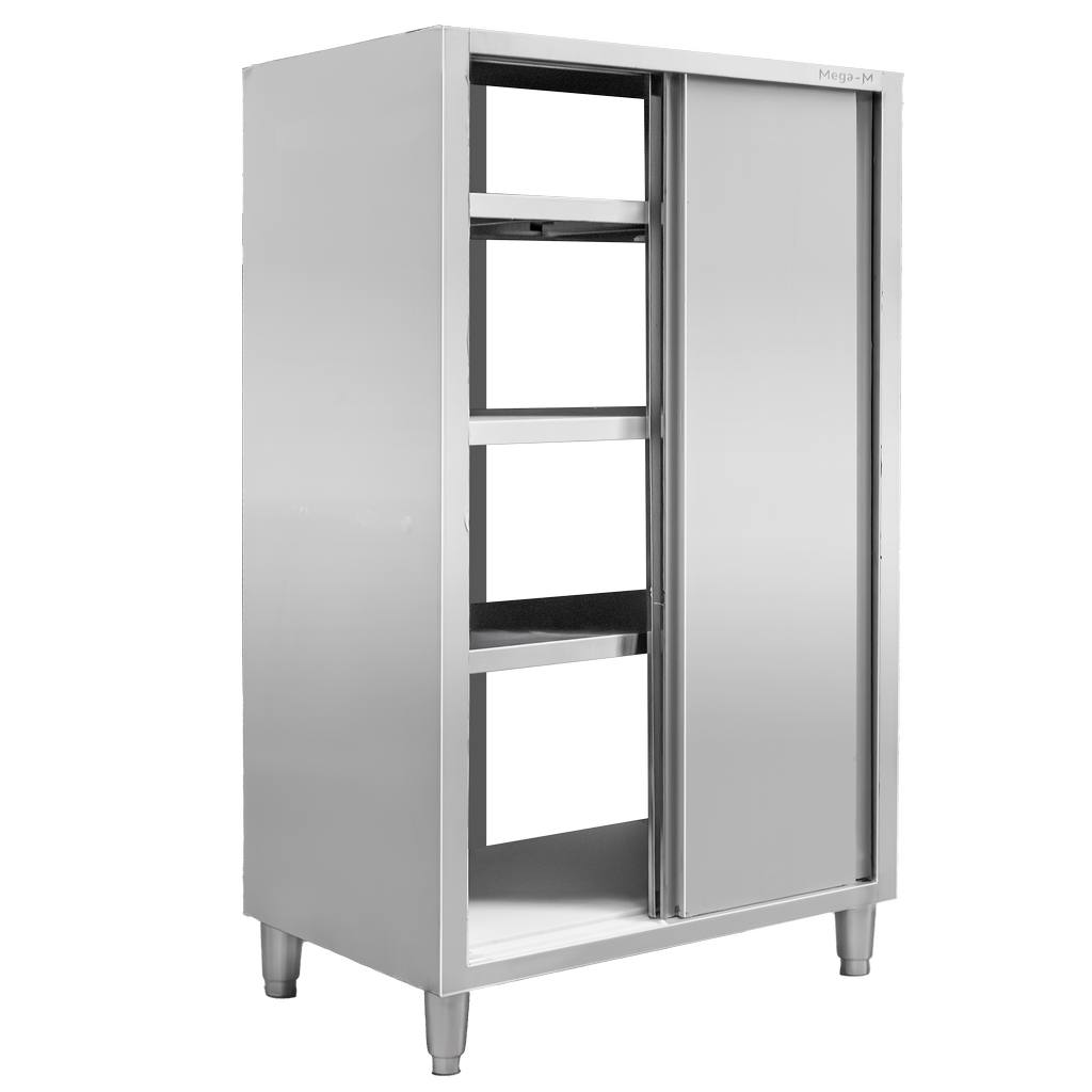 Mega-M 100x60x180 armadio inox passante 2 porte