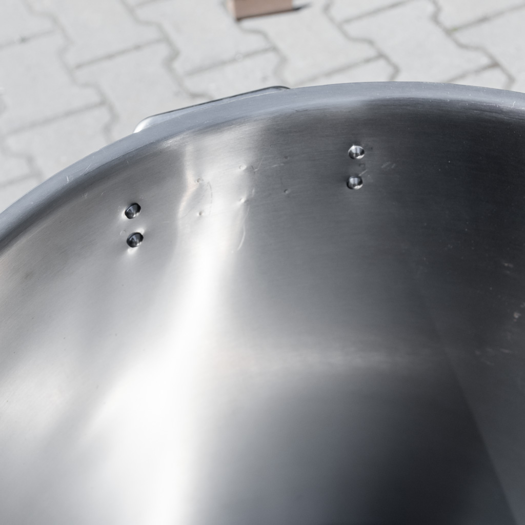 Mega-M Pro pentolone acciaio inox 143 L 55x60 cm con coperchio