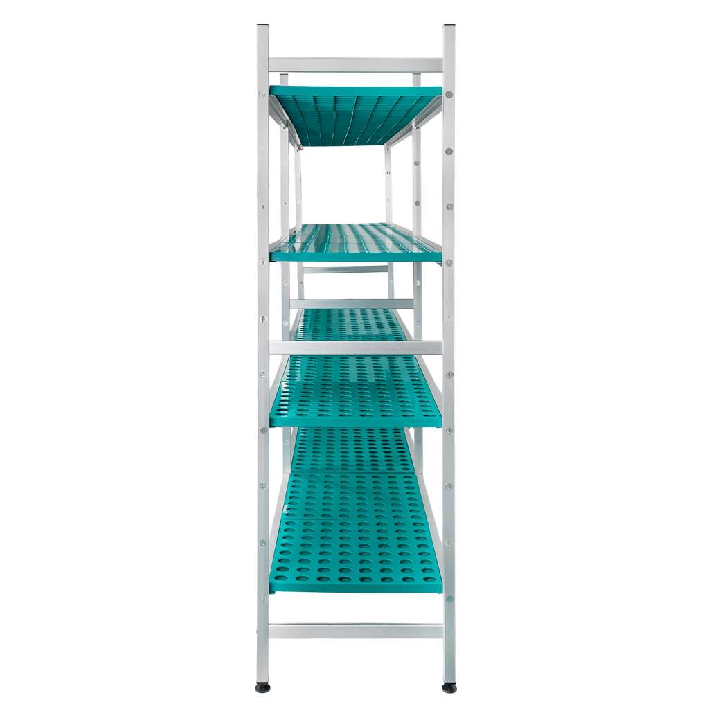 Mega-M Alufri 248x50x180 scaffale alluminio 4 ripiani PP