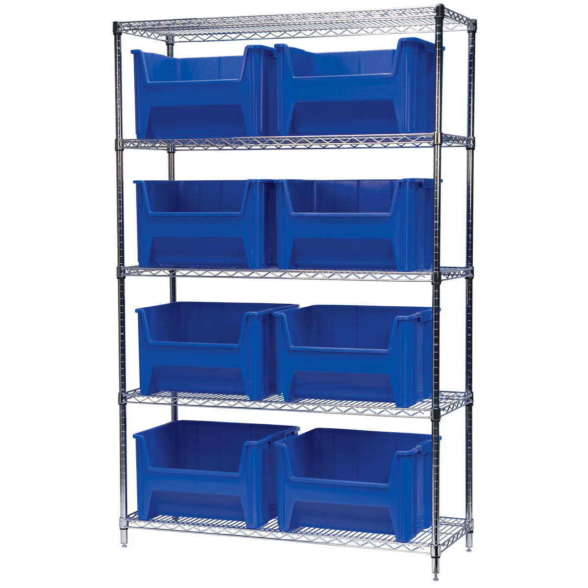 Akro-Mils AWS184813017 scaffale filo 5 ripiani 9 box