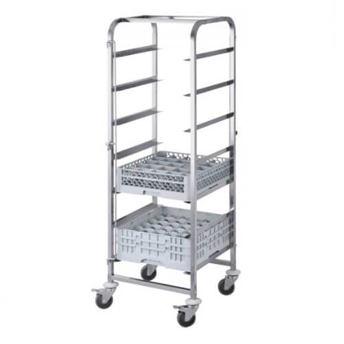 Craven Carrello Portacestelli Lavastoviglie Inox 4 Livelli