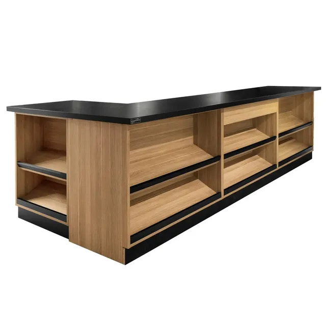Mega-M 360x60x87 banco vendita rovere americano a L