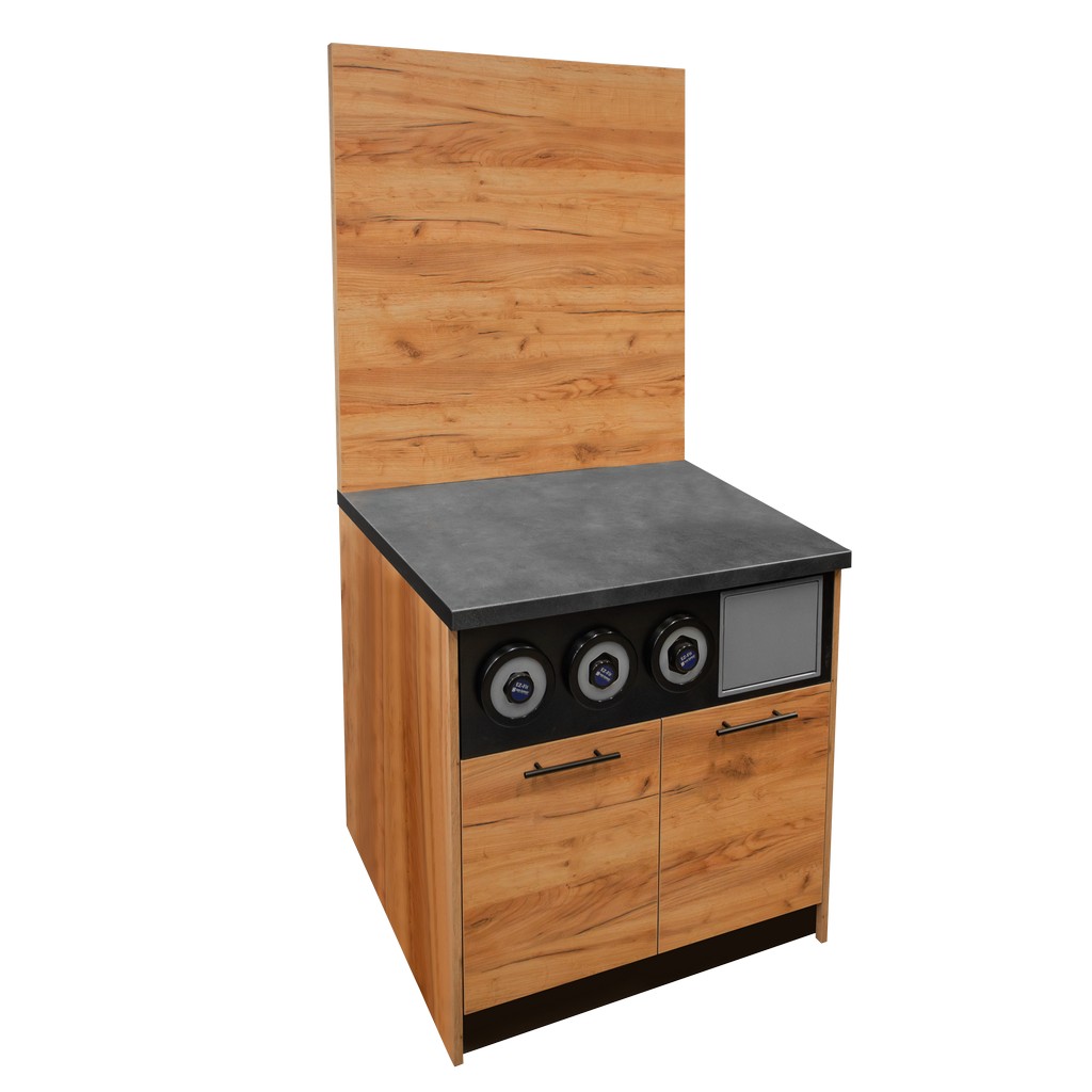 Mega-M mobile per macchina caffè 90x75 rovere kraft