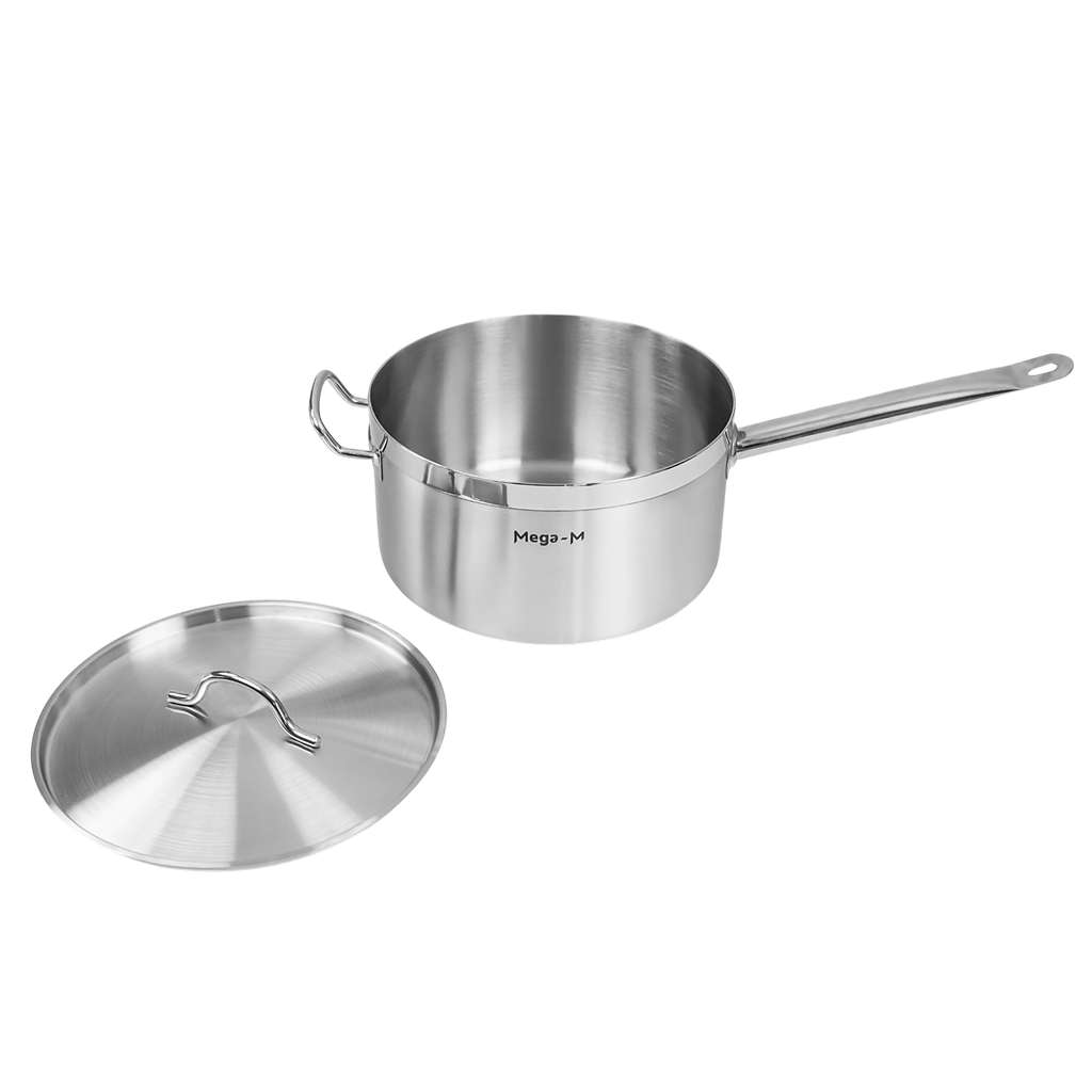Mega-M PRO casseruola acciaio con coperchio 8L 26 cm