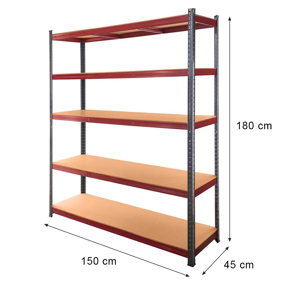 Mega-M Basic Plus scaffale 5 ripiani 180x150x45 275 kg