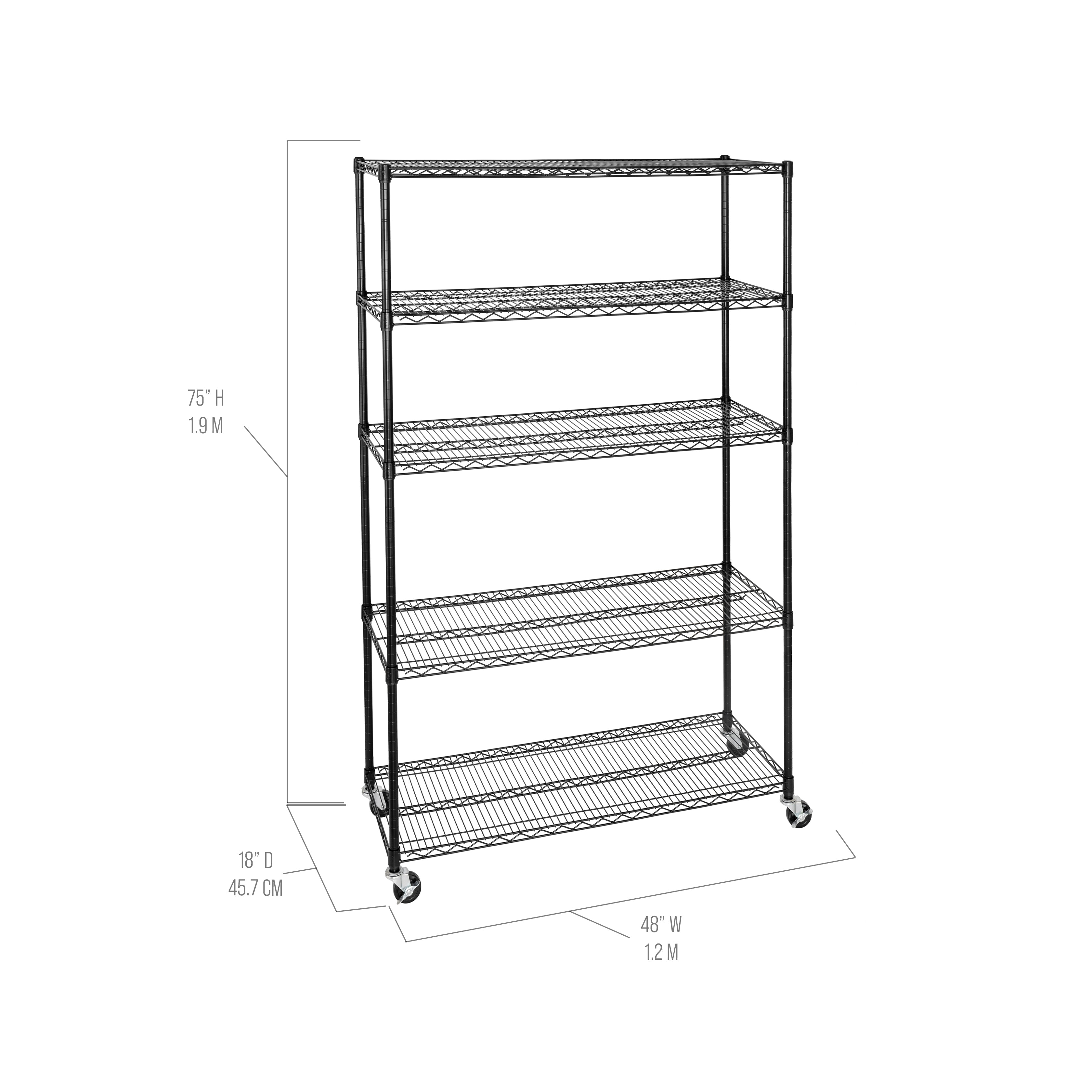 Seville Classics UltraDurable Scaffale 5 Ripiani WEB562