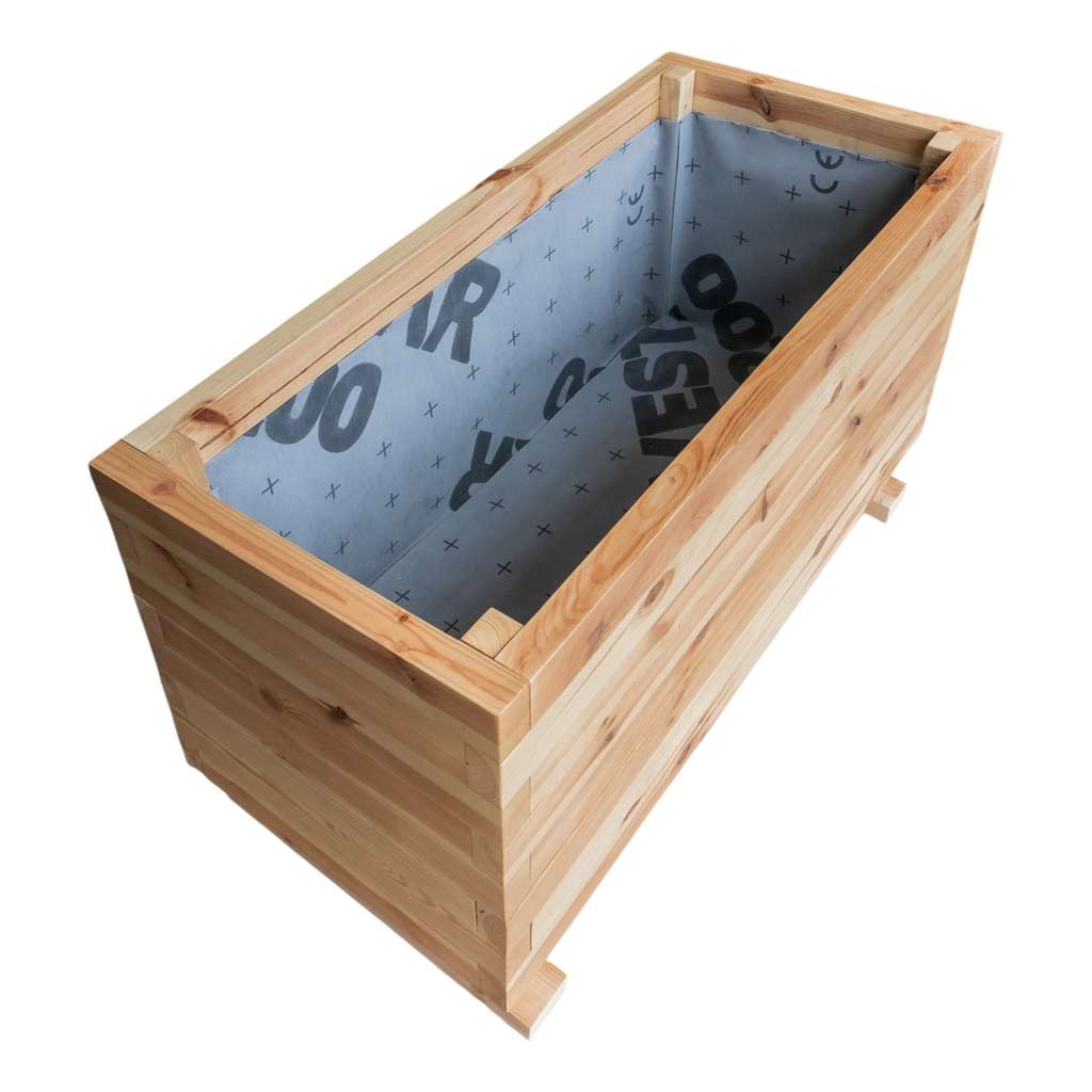 Mega-M fioriera legno rettangolare 120x60x74 cm