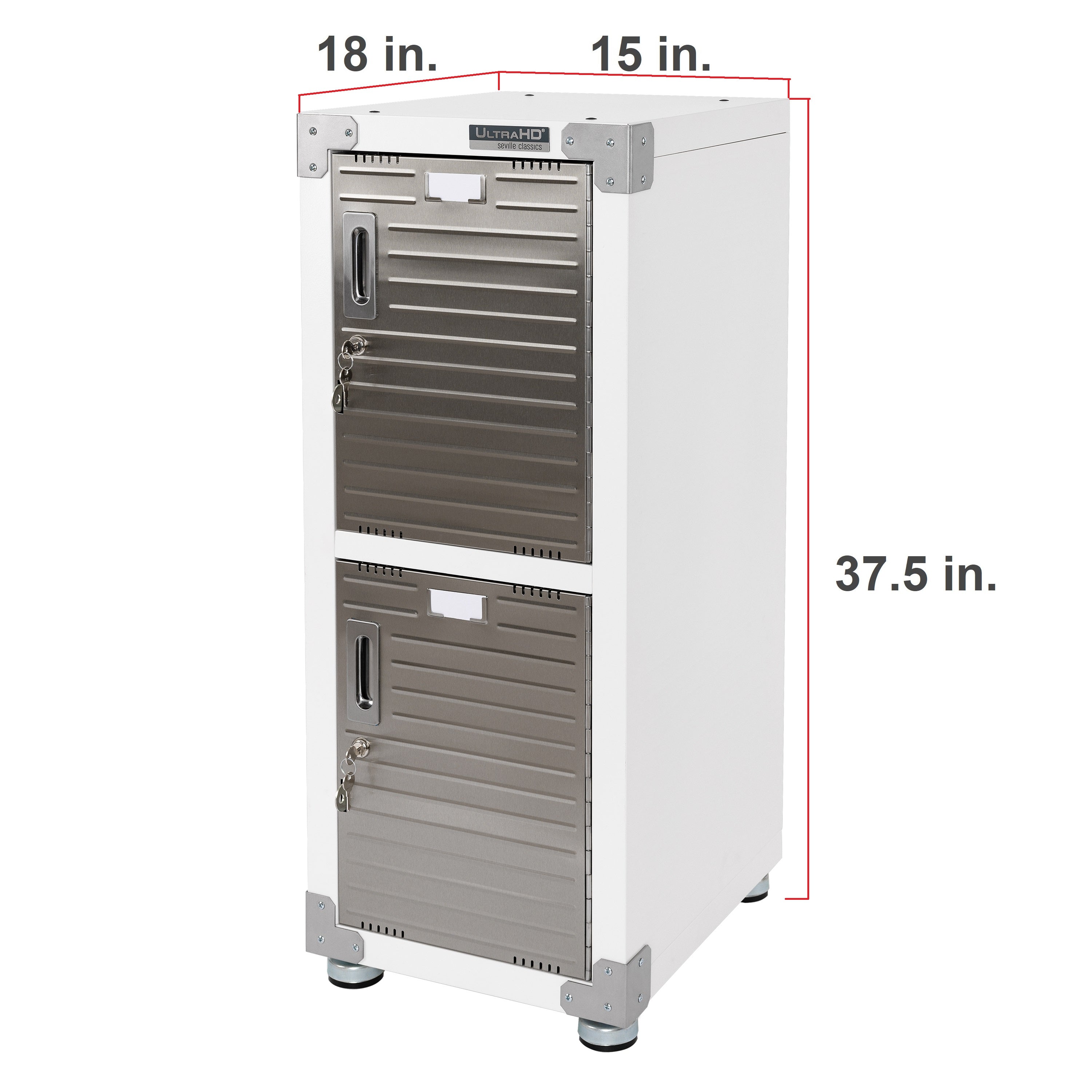 Seville Classics UltraHD armadietto 4 ante granito 38x46 cm