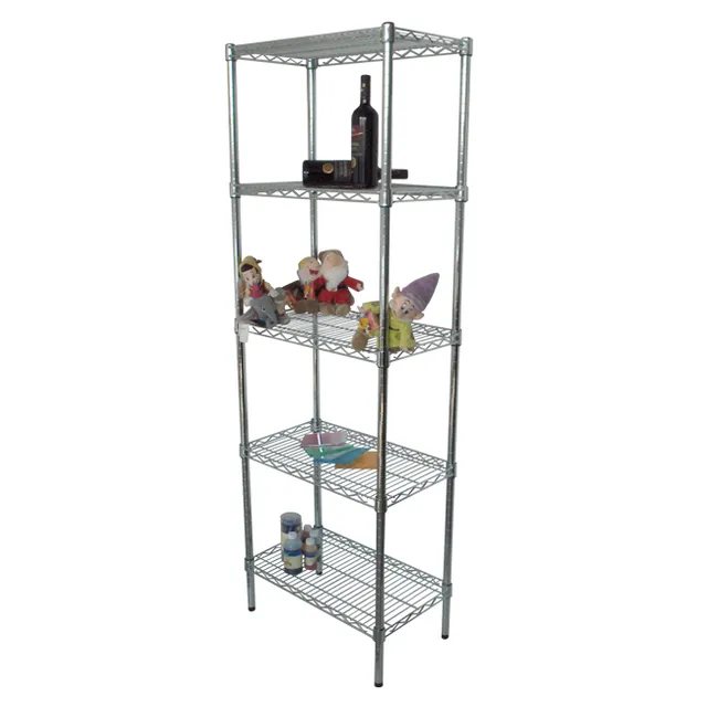 Agosistem Joy Slim libreria filo cromato 5 ripiani