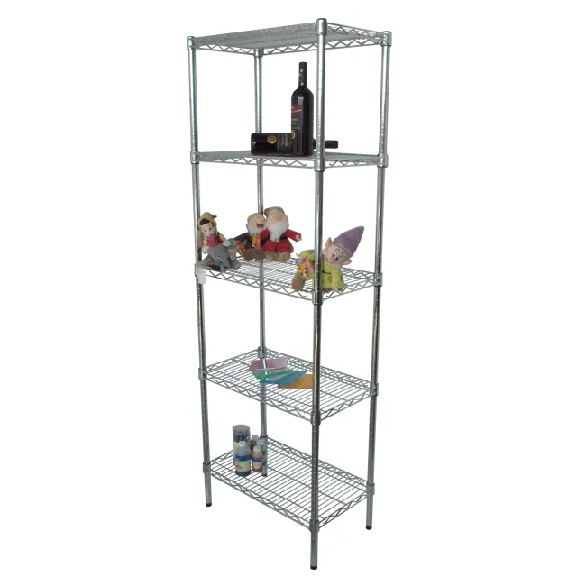 Agosistem Joy Slim libreria filo cromato 5 ripiani