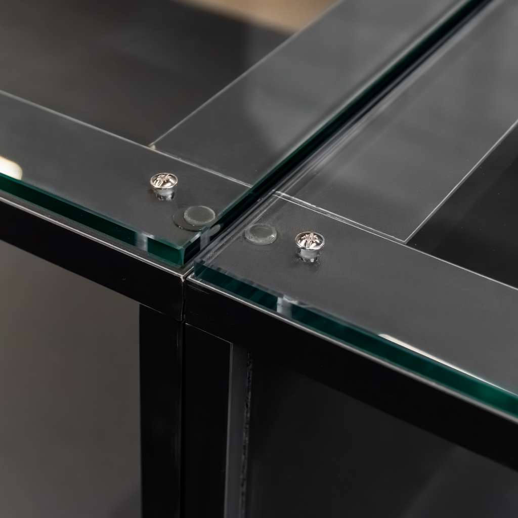 Mega-M 270cm banco negozio vetro antracite rovere 90x270x60