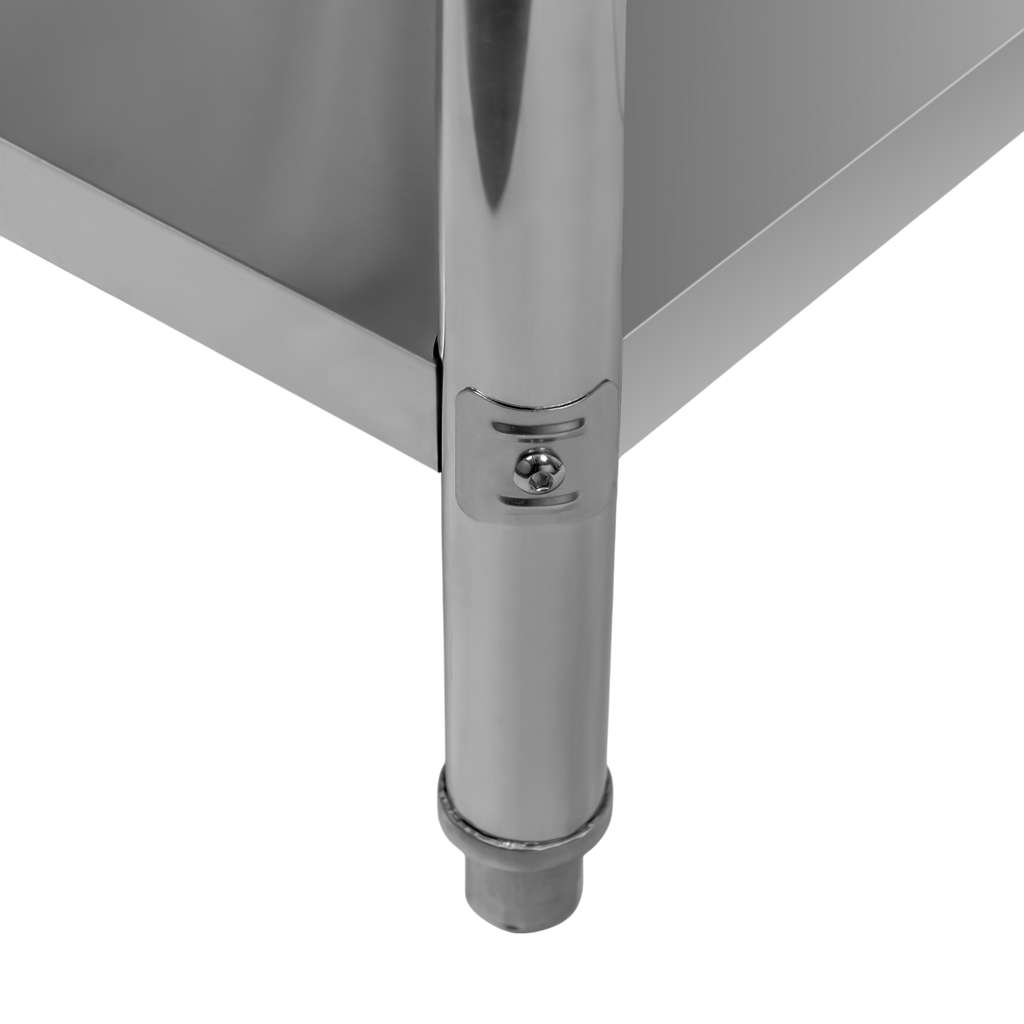 Mega-M X Standard tavolo inox 160x60x85 cm con ripiano