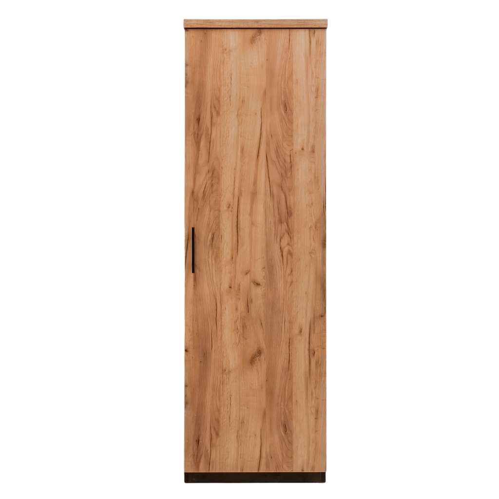 Mega-M Armadio Ufficio 5 Ripiani Rovere Kraft Nero 60x40x200