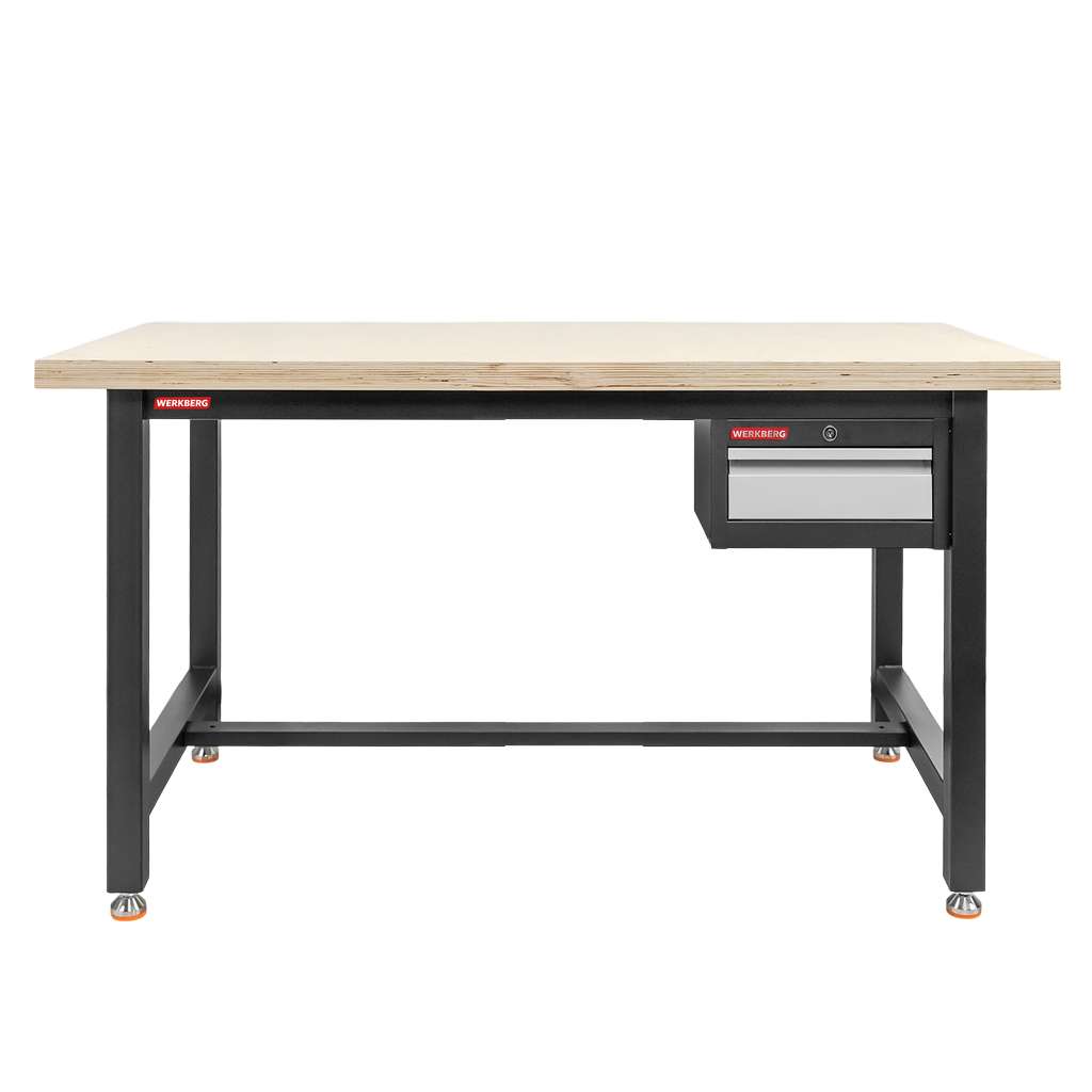 Werkberg S-150 cm banco da lavoro cassetto grafite