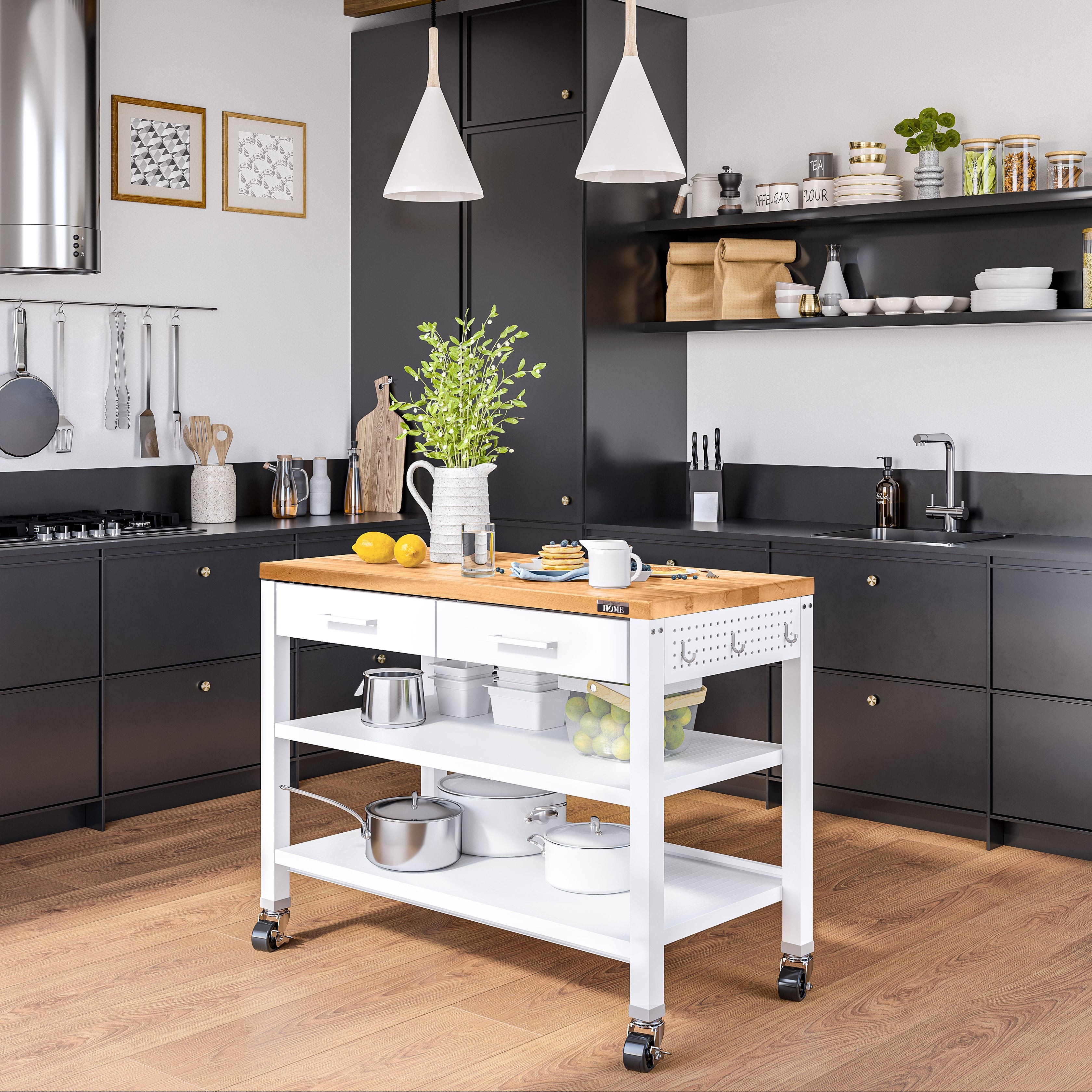 Seville Classics UltraHD ripiano isola acciaio inox
