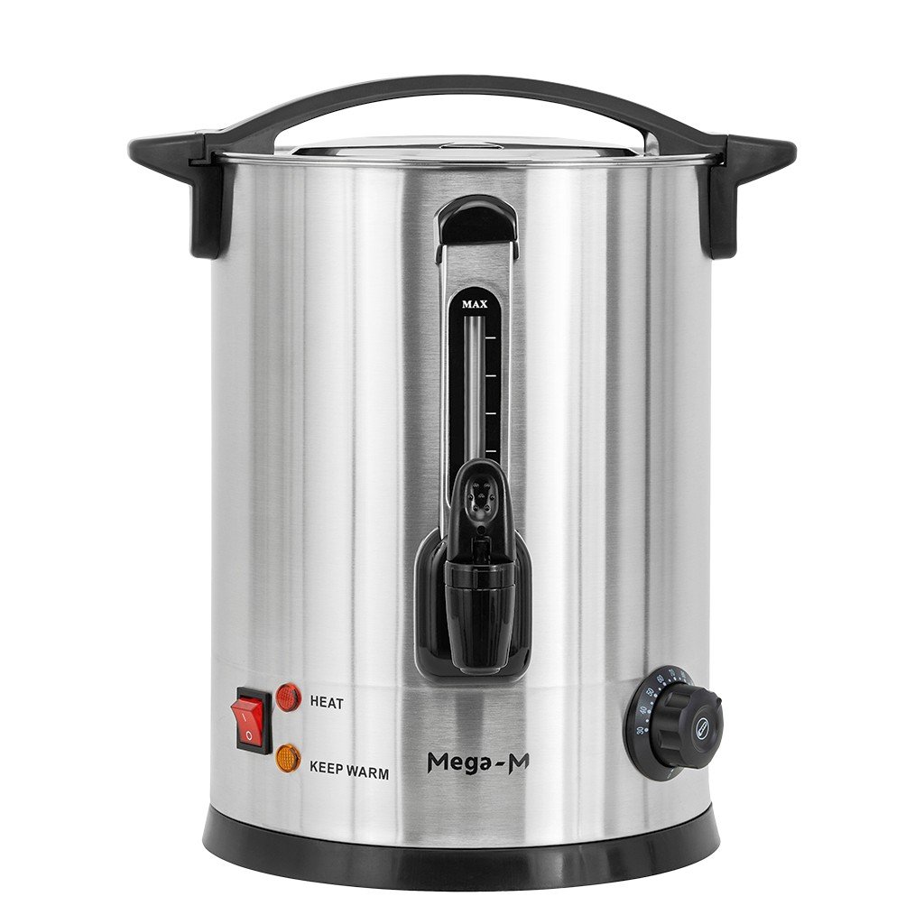 Mega-M 12,4L Bollitore Acqua Inox 1800W 24,5x26 cm