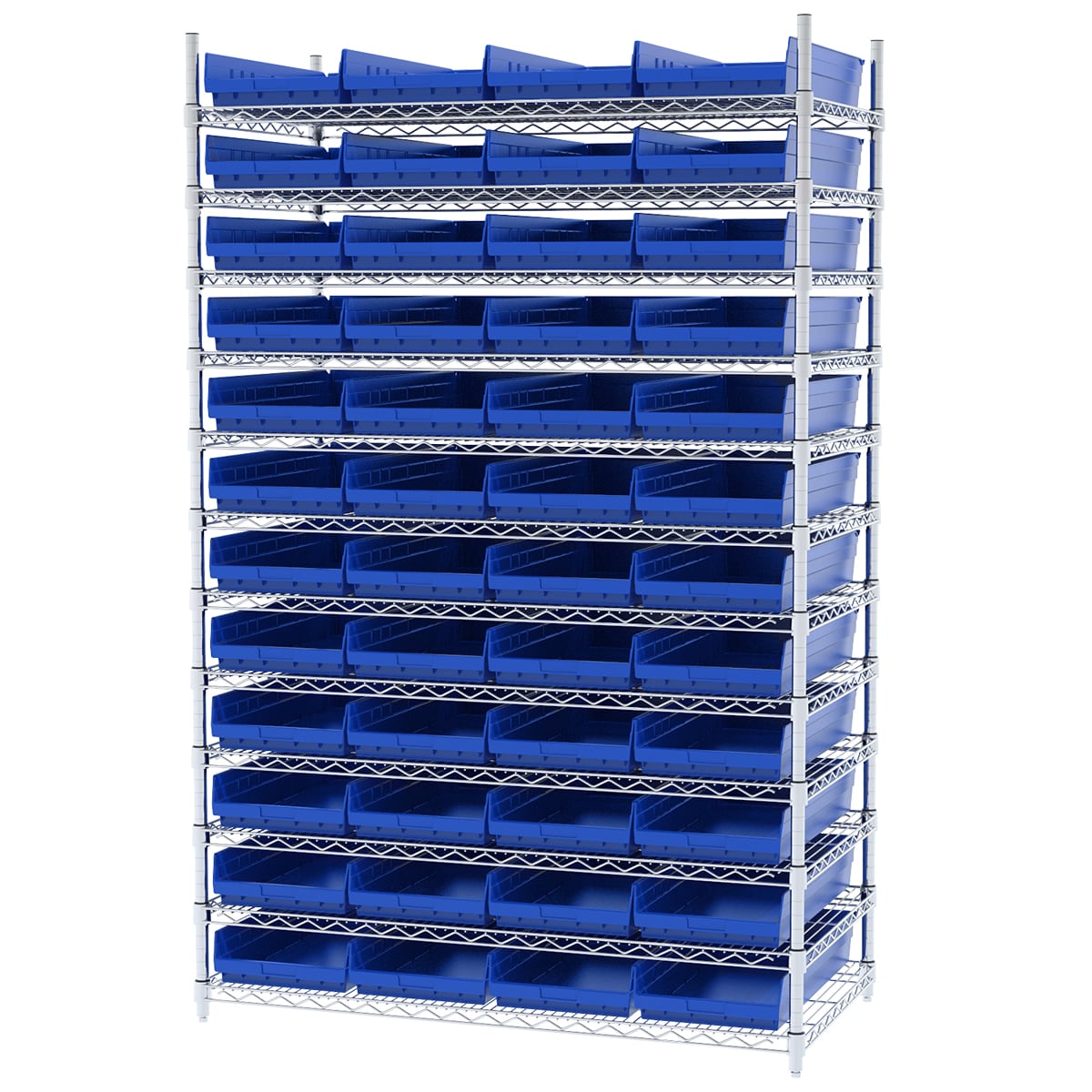 Akro-Mils AWS244830174 scaffale filo 12 ripiani 48 box