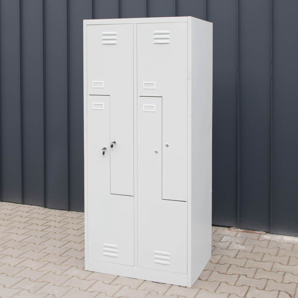 Mega-M armadietto spogliatoio L 4 ante 80 cm grigio