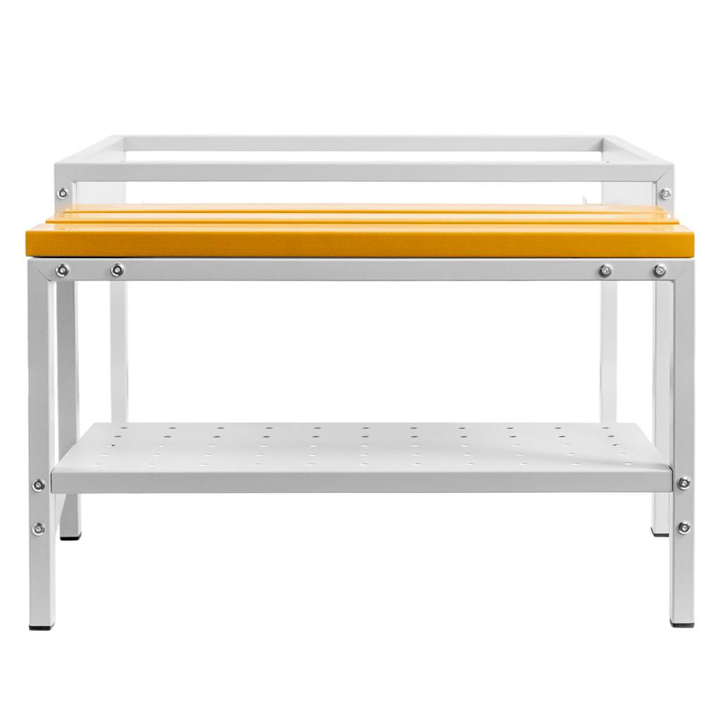Mega-M Base panca WPC spogliatoio 80x80x43 con portascarpe