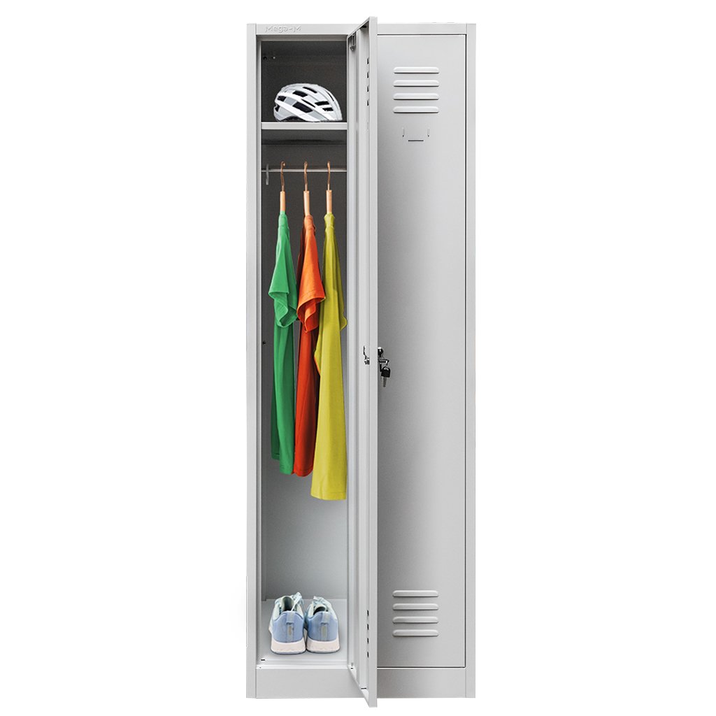 Mega-M S-60 armadio spogliatoio 2 ante grigio lamiera