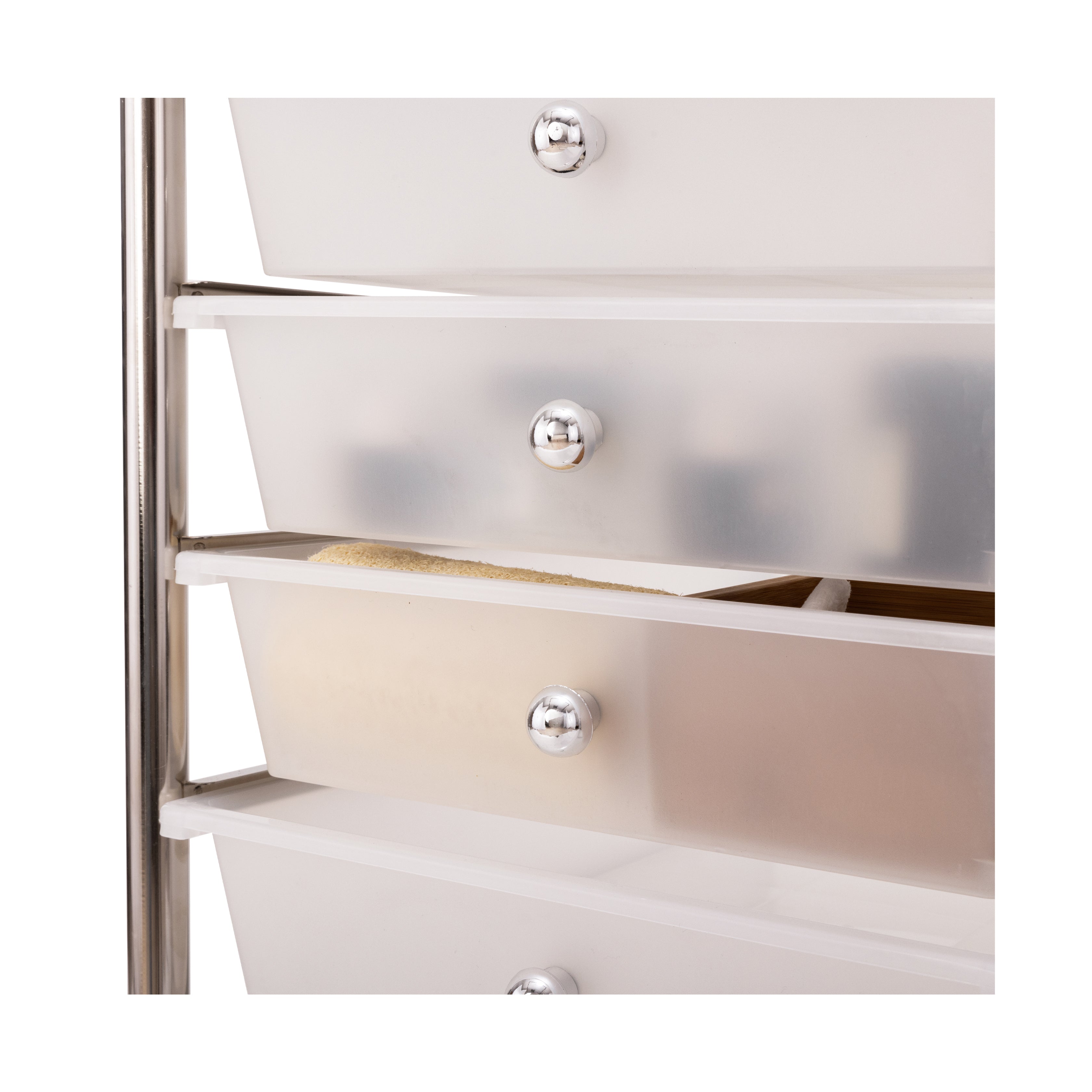 Seville Classics SHE16218 carrello 10 cassetti bianco plastica