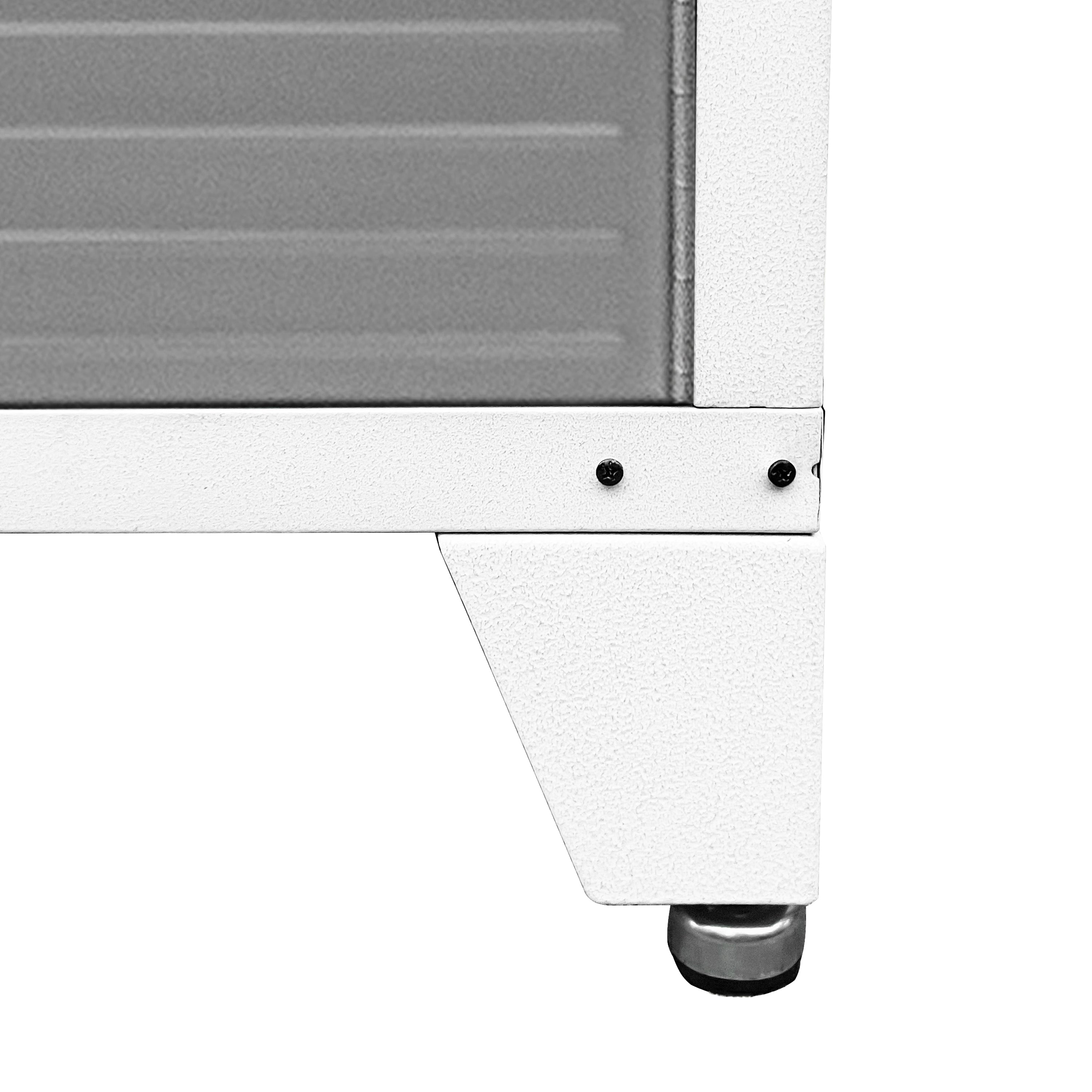 Seville Classics UltraHD 6" piedini bianchi set 4 acciaio