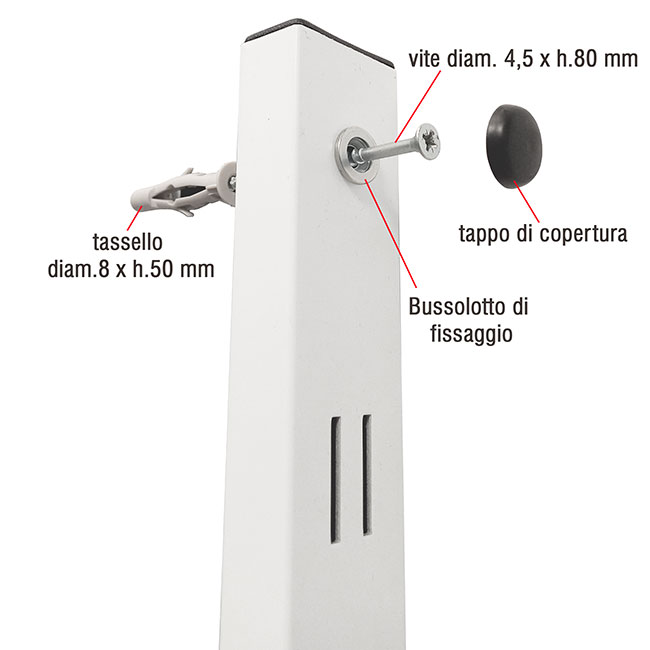 Agosistem Smart kit fissaggio montante a muro